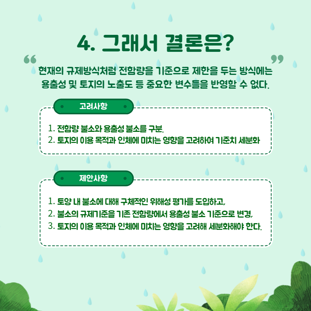 국내 토양 불소기준치에 대한 다각도 검토 5